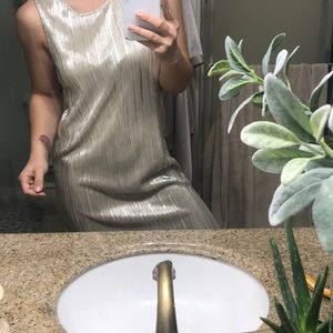 Shimmery knee length dress